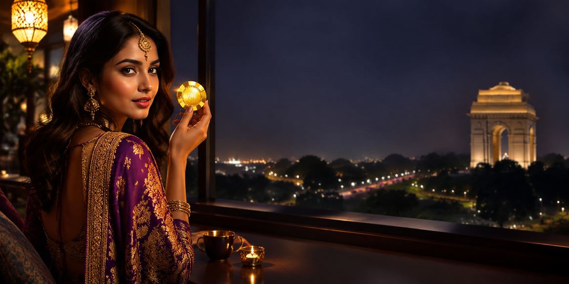 Delhi India Gate with casino and sports betting theme for pyqt6 players